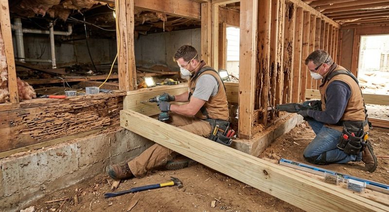 Termite Damage Restoration in Kansas City, KS